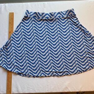 Blue Chevron Knit Skirt – New York‎ & Company Size L